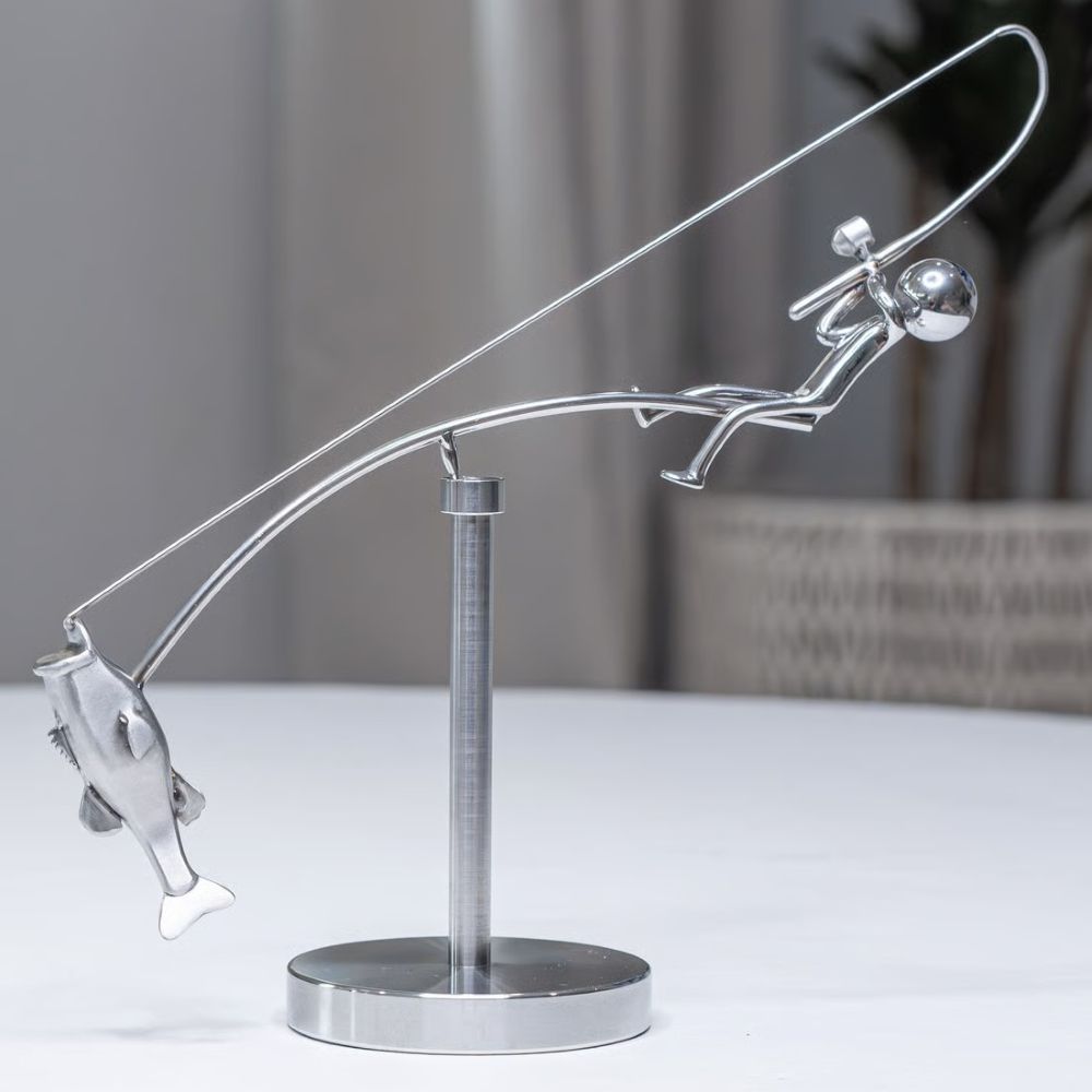 The Fisherman Balancing Sculpture