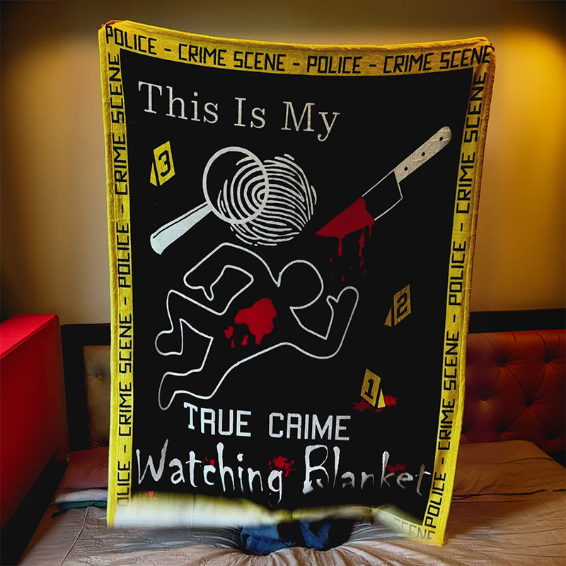 This Is My True Crime Watching Blanket - D342 - Premium Blanket