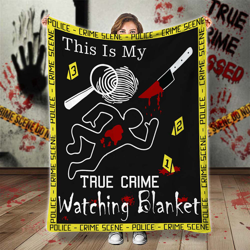 This Is My True Crime Watching Blanket - D342 - Premium Blanket