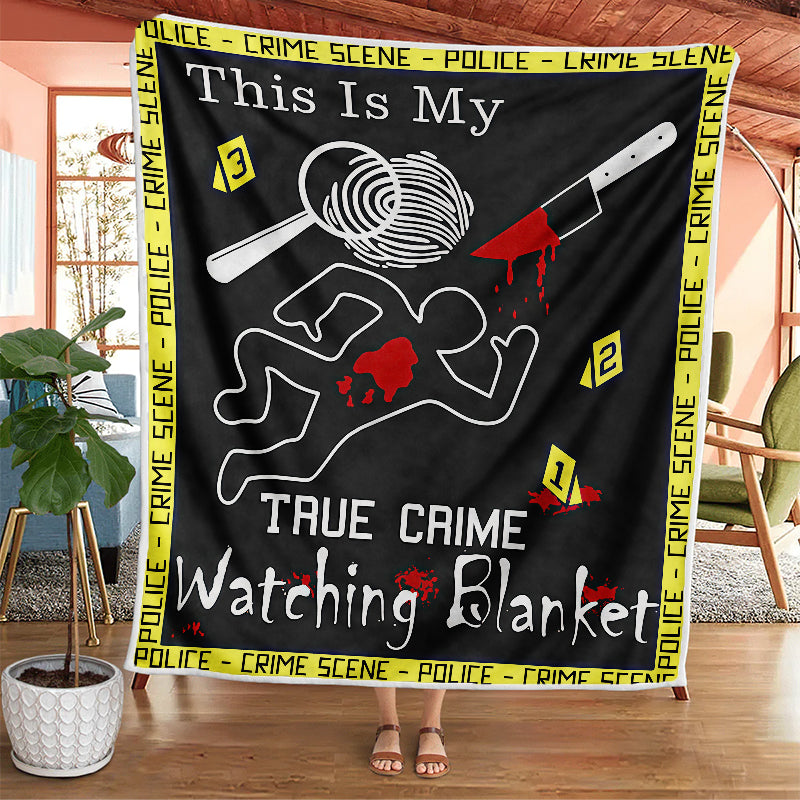 This Is My True Crime Watching Blanket - D342 - Premium Blanket