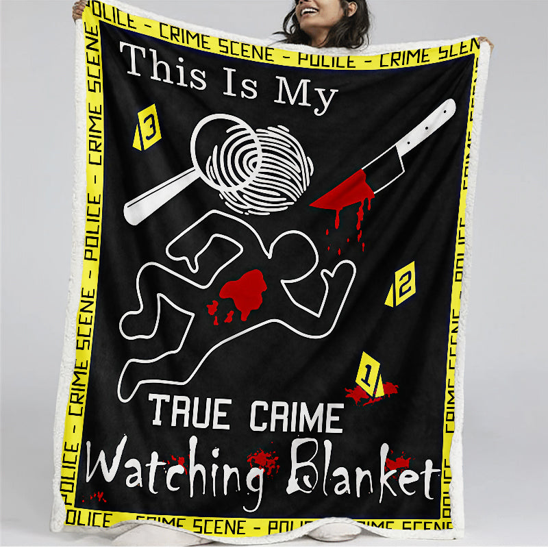 This Is My True Crime Watching Blanket - D342 - Premium Blanket