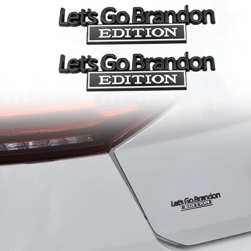 Lets Go Brandon Edition - Emblem Sticker Badge, Funny Decals for Car, Truck, SUV, Motorcycle - TE040