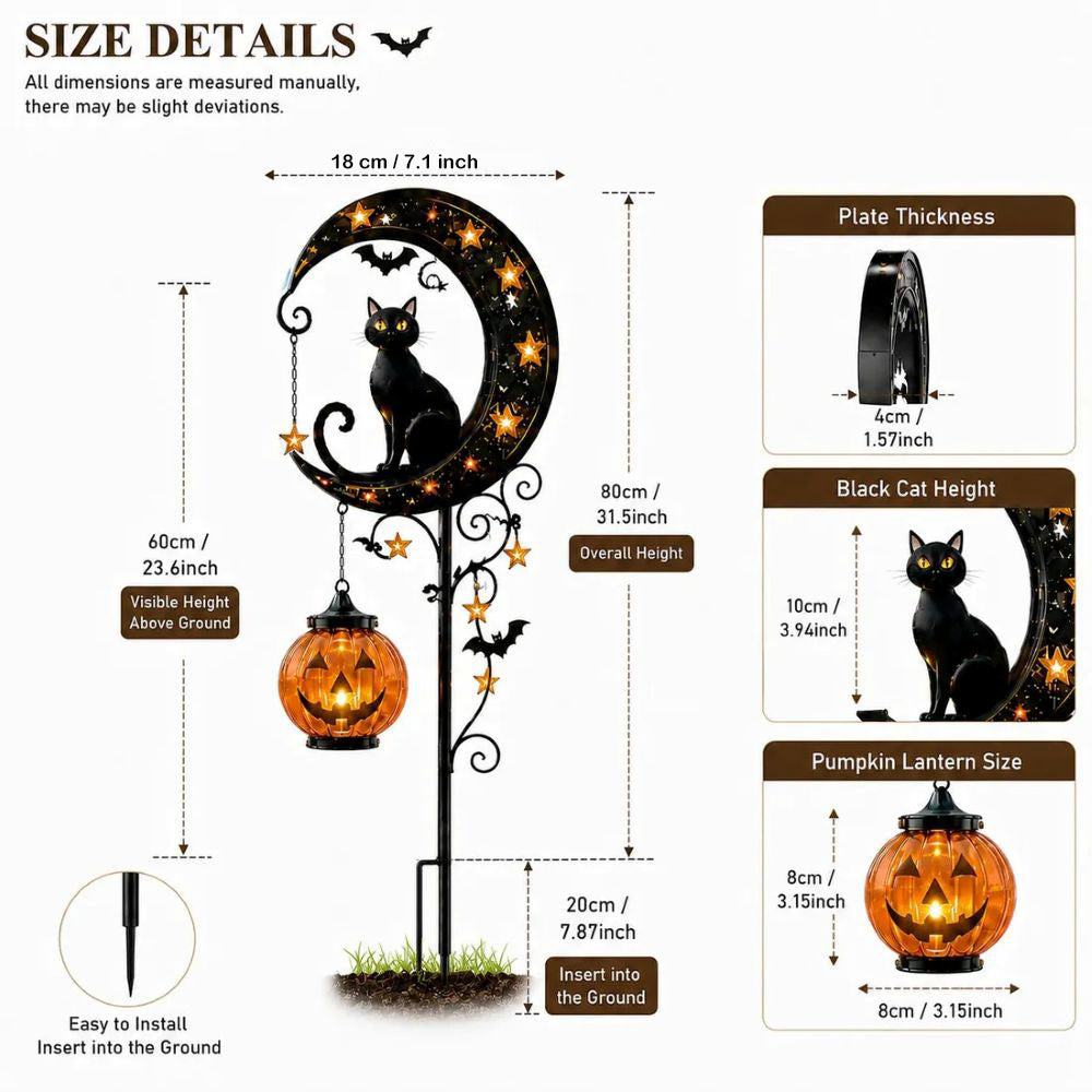 Pumpkin Moon Garden Stake Light๐