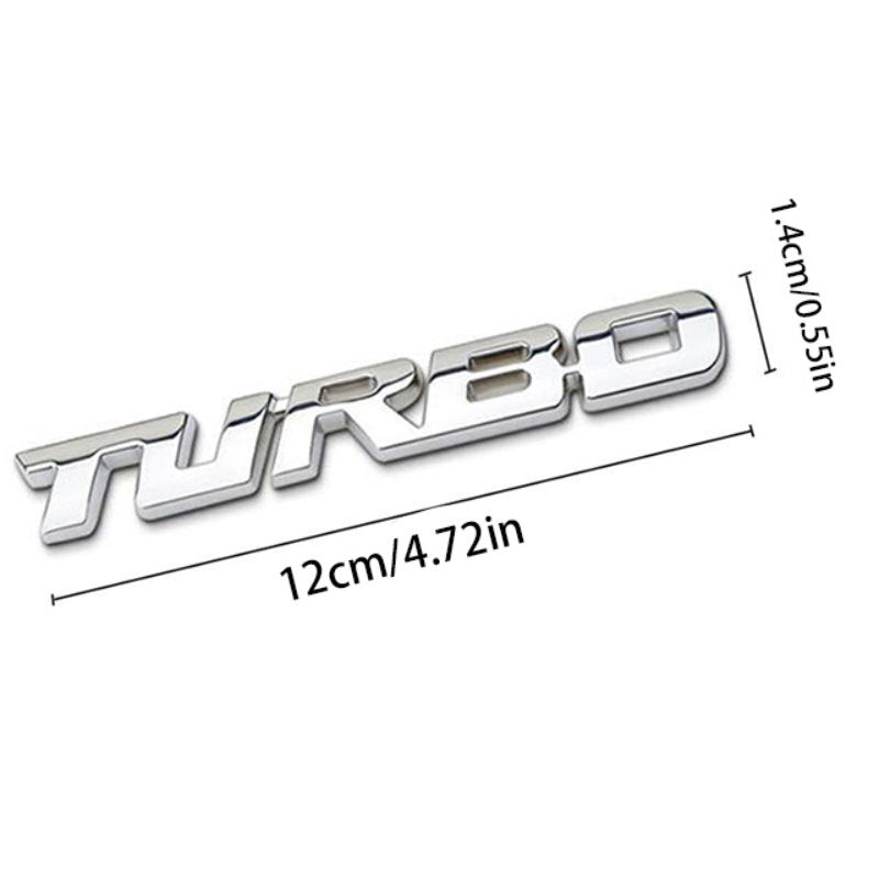 Turbo - Emblem Sticker Badge, Funny Decals for Car, Truck, SUV, Motorcycle - TE002
