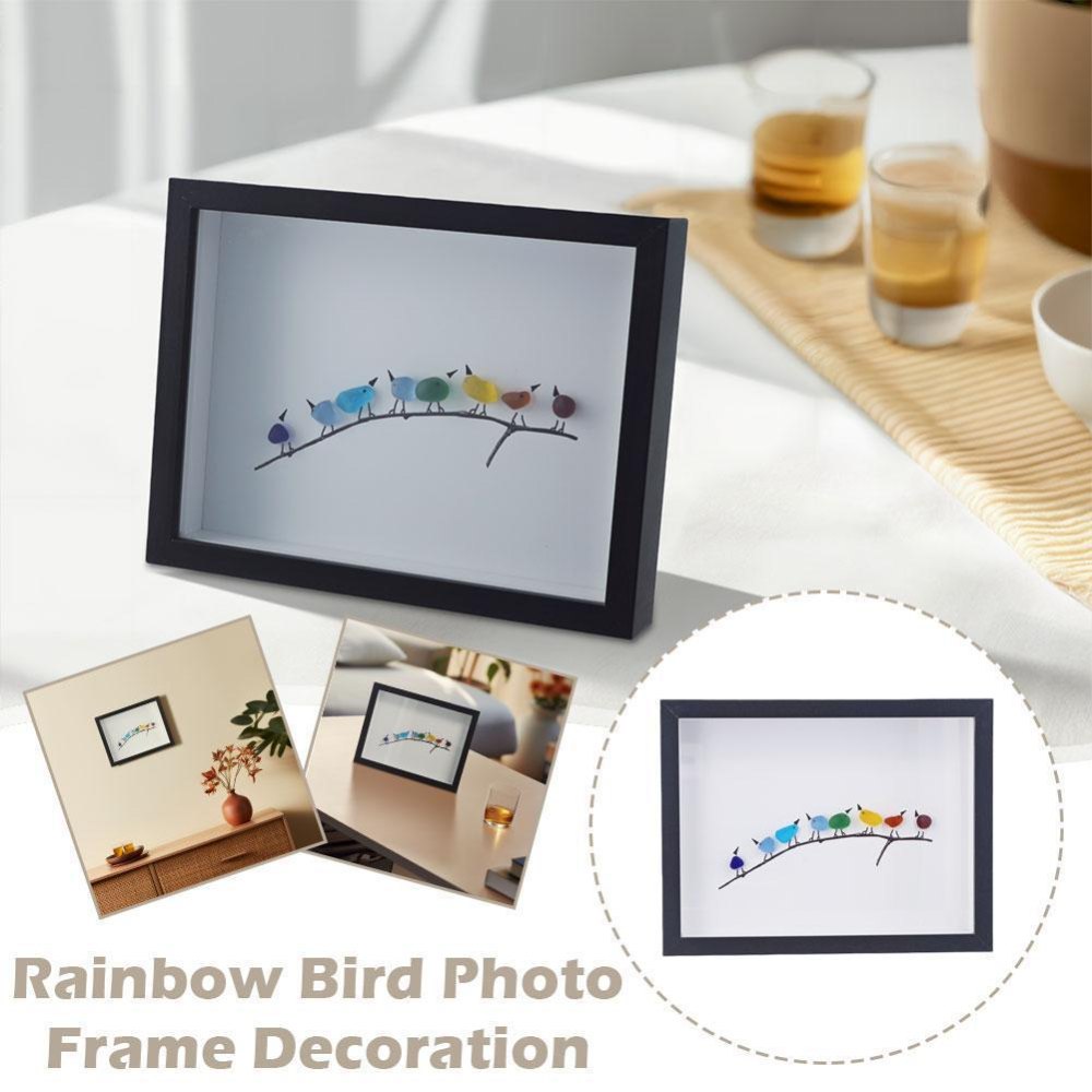Sea Glass Rainbow Birds - A Truly Unique Handmade Artwork