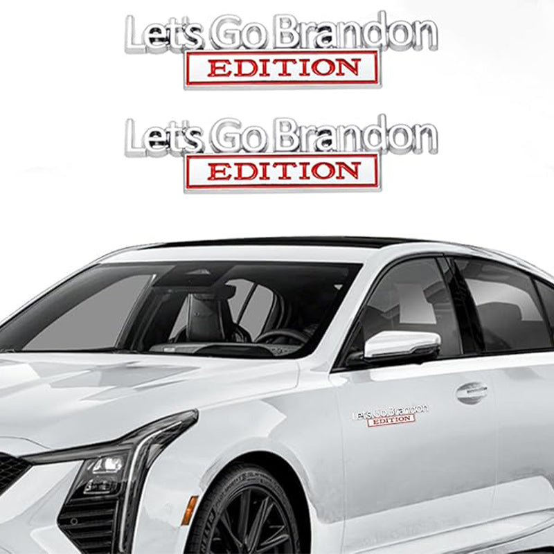 Lets Go Brandon Edition - Emblem Sticker Badge, Funny Decals for Car, Truck, SUV, Motorcycle - TE040