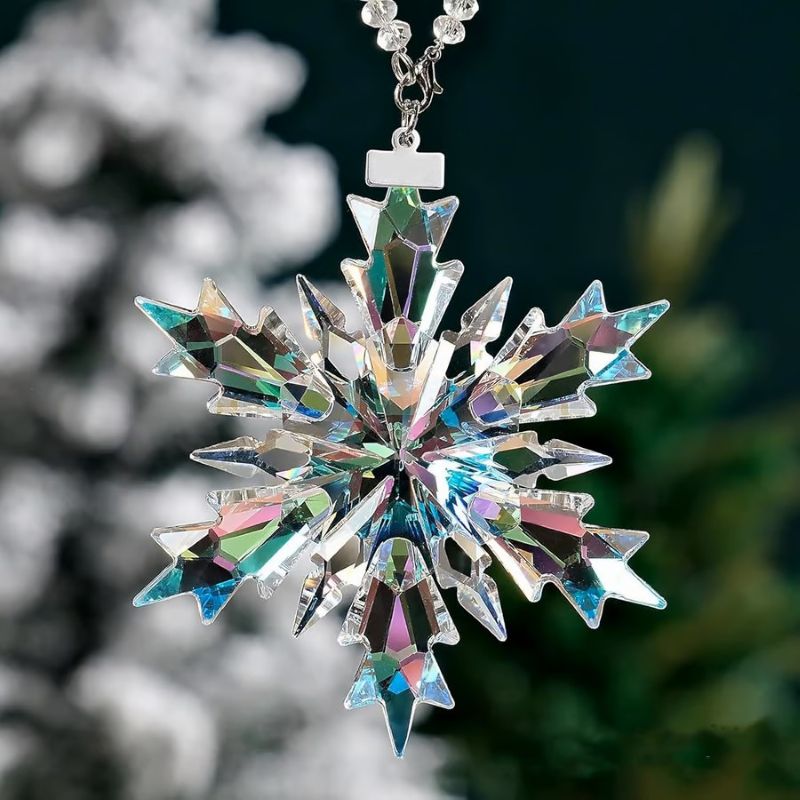 Crystal Snowflake Suncatcher ❄️