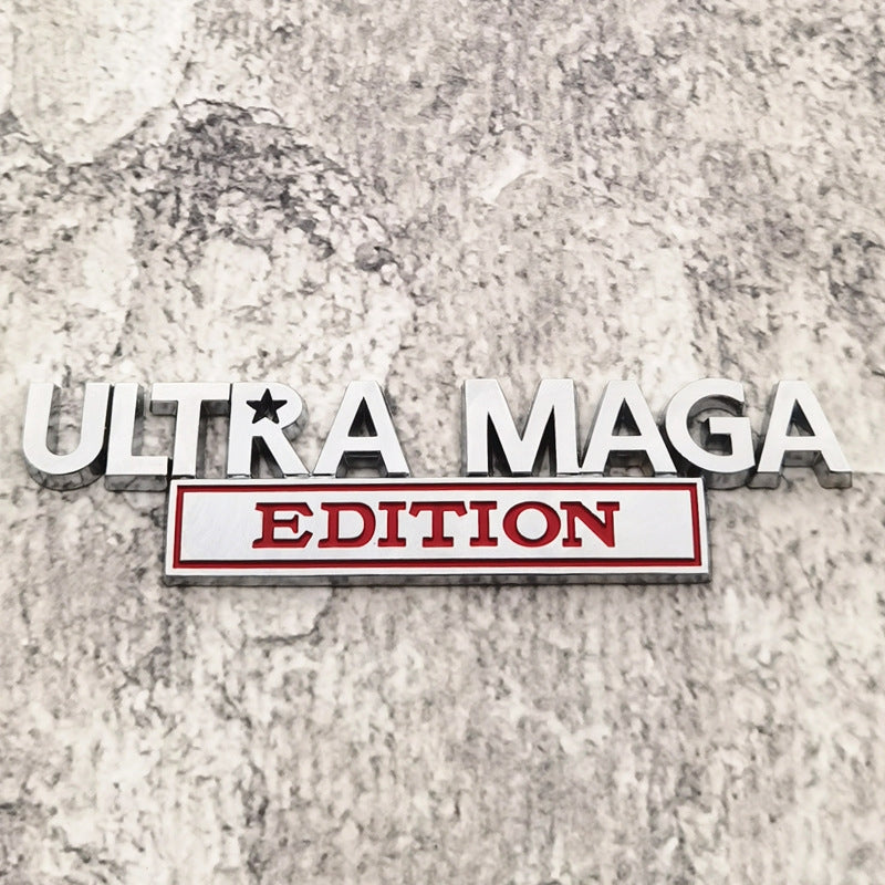 Ultra Maga Edition - Emblem Sticker Badge, Funny Decals for Car, Truck, SUV, Motorcycle - TE025