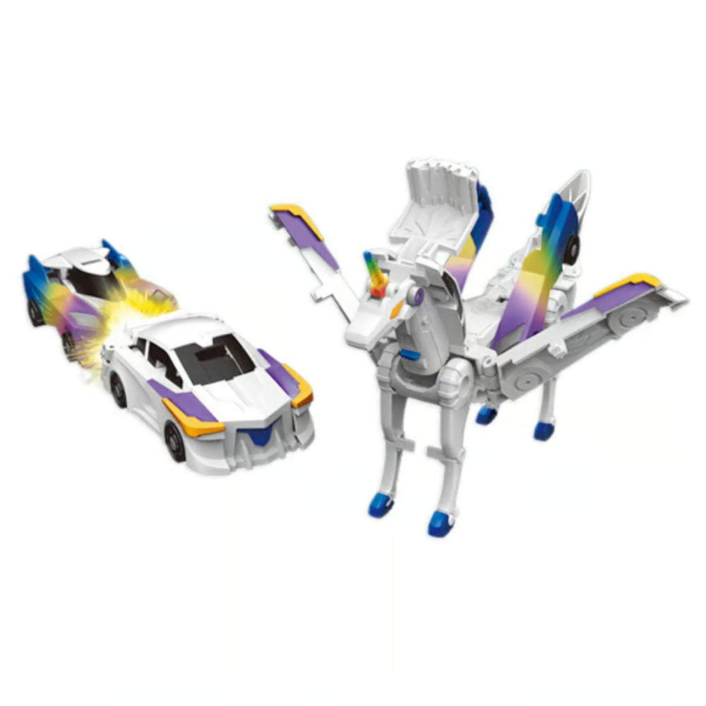 2-in-1 Transforming Dragon Car Toy with Collision Action