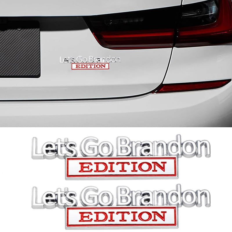 Lets Go Brandon Edition - Emblem Sticker Badge, Funny Decals for Car, Truck, SUV, Motorcycle - TE040