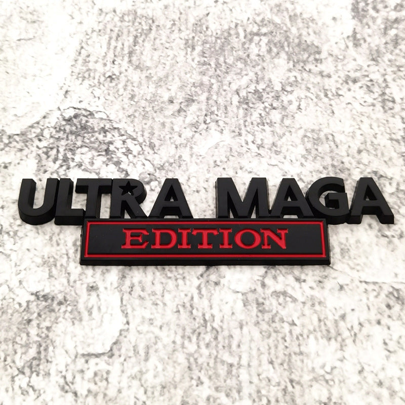 Ultra Maga Edition - Emblem Sticker Badge, Funny Decals for Car, Truck, SUV, Motorcycle - TE025