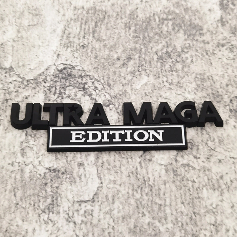 Ultra Maga Edition - Emblem Sticker Badge, Funny Decals for Car, Truck, SUV, Motorcycle - TE025