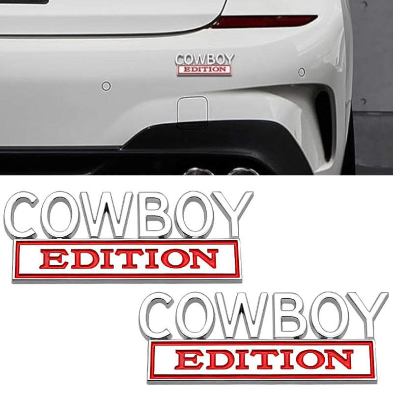 Cowboy Edition - Emblem Sticker Badge, Funny Decals for Car, Truck, SUV, Motorcycle - TE021