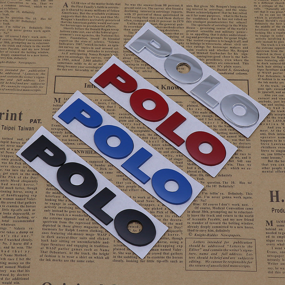 Polo - Emblem Sticker Badge, Funny Decals for Car, Truck, SUV, Motorcycle - TE034