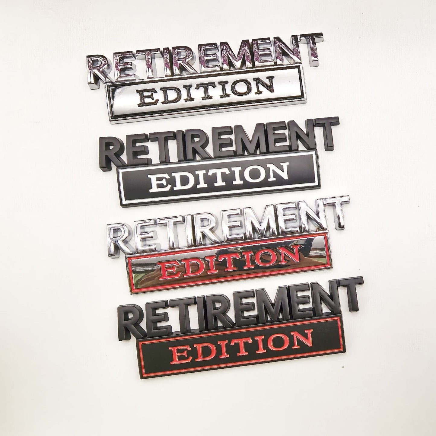 Retirement Edition - Emblem Sticker Badge, Funny Decals for Car, Truck, SUV, Motorcycle - TE030