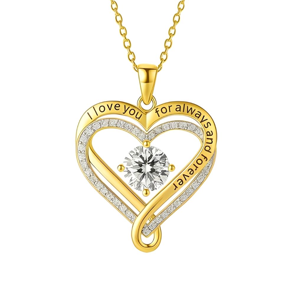 "To My Wife" Forever & Always Heart Necklace