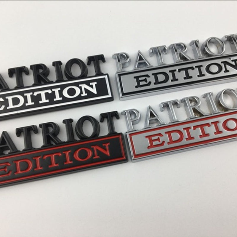 Patriot Edition - Emblem Sticker Badge, Funny Decals for Car, Truck, SUV, Motorcycle - TE038