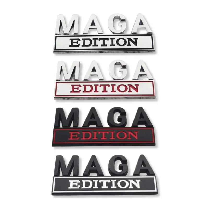 Maga Edition - Emblem Sticker Badge, Funny Decals for Car, Truck, SUV, Motorcycle - TE013