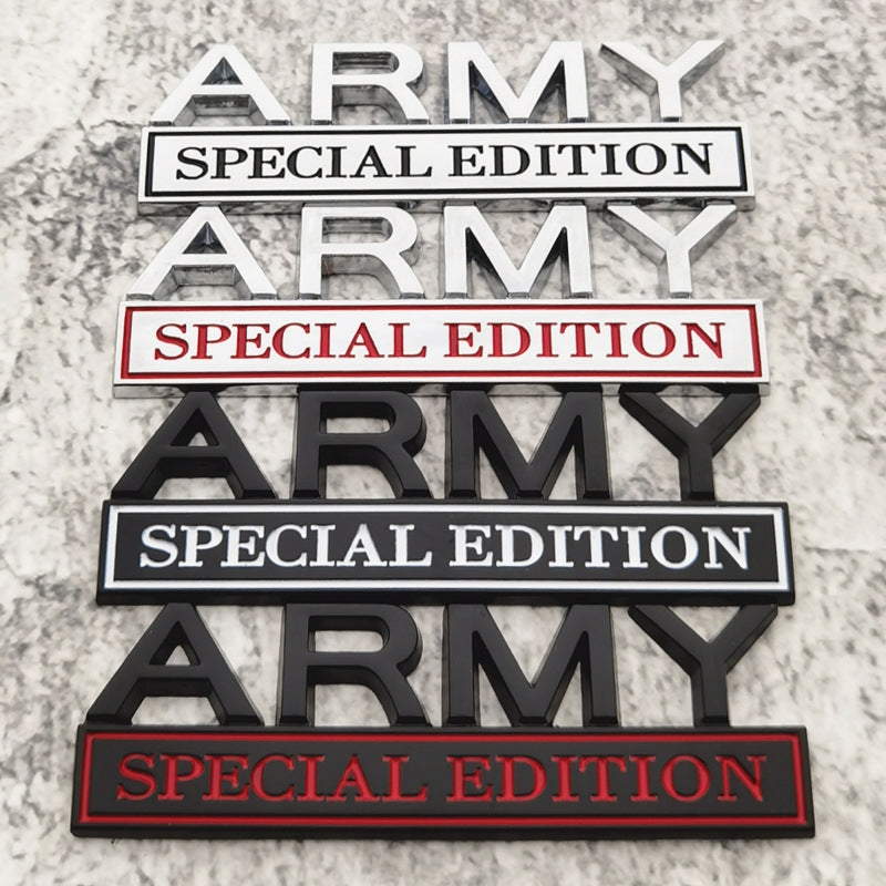 Army Special Edition - Emblem Sticker Badge, Funny Decals for Car, Truck, SUV, Motorcycle - TE019