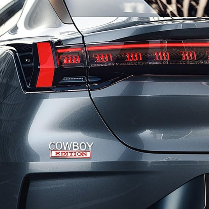 Cowboy Edition - Emblem Sticker Badge, Funny Decals for Car, Truck, SUV, Motorcycle - TE021