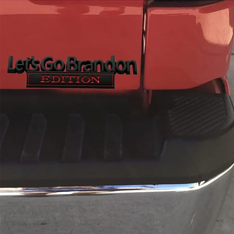 Lets Go Brandon Edition - Emblem Sticker Badge, Funny Decals for Car, Truck, SUV, Motorcycle - TE040