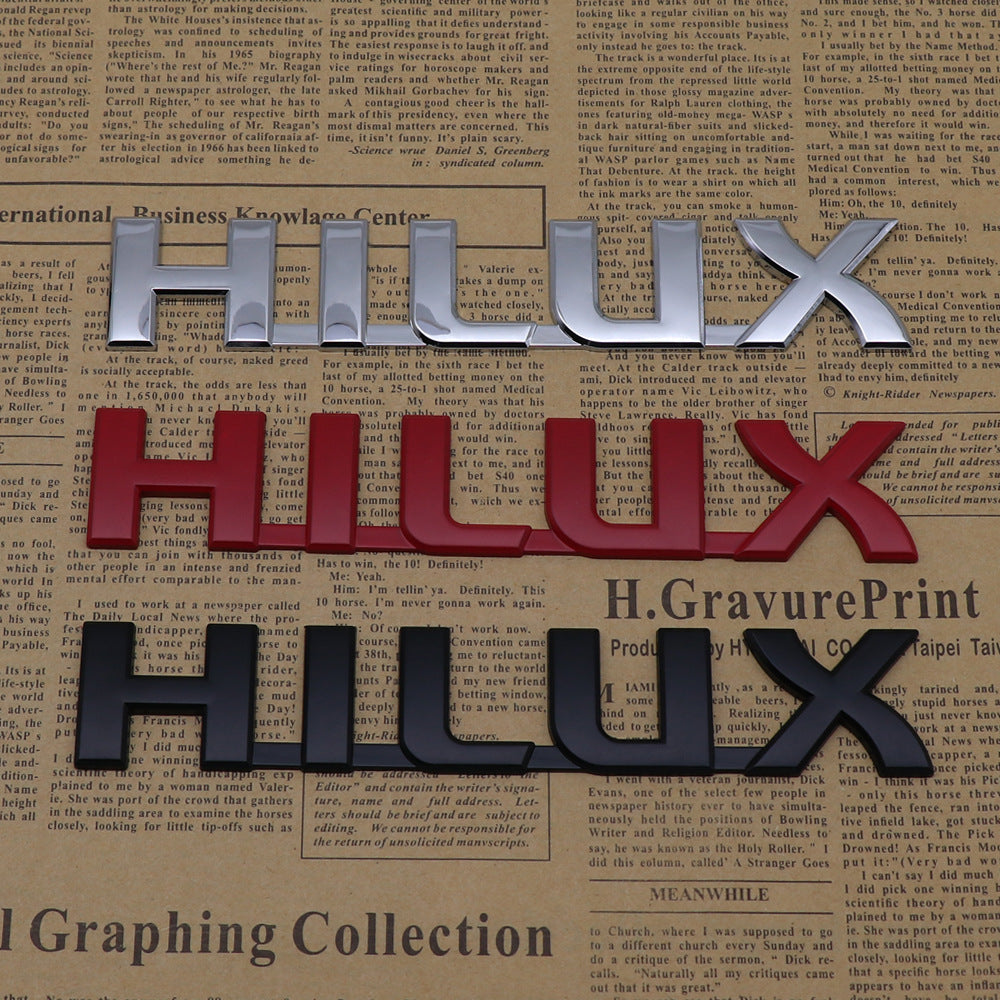 Hilux - Emblem Sticker Badge, Funny Decals for Car, Truck, SUV, Motorcycle - TE031