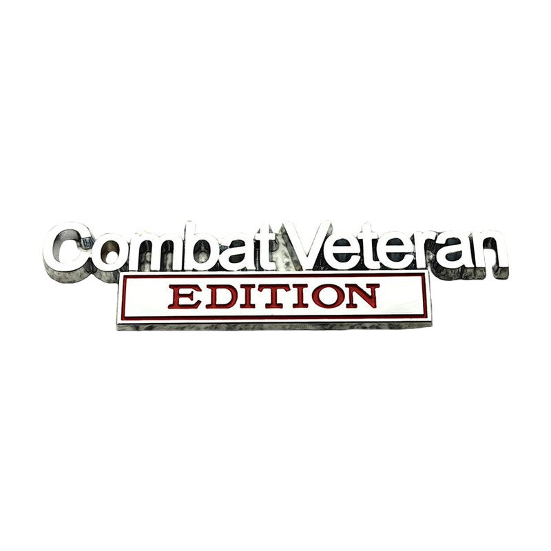 Combat Veteran - Emblem Sticker Badge, Funny Decals for Car, Truck, SUV, Motorcycle - TE007