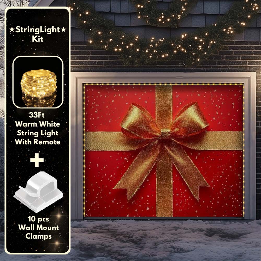 Gift Wrap Christmas Garage Door Covers D487