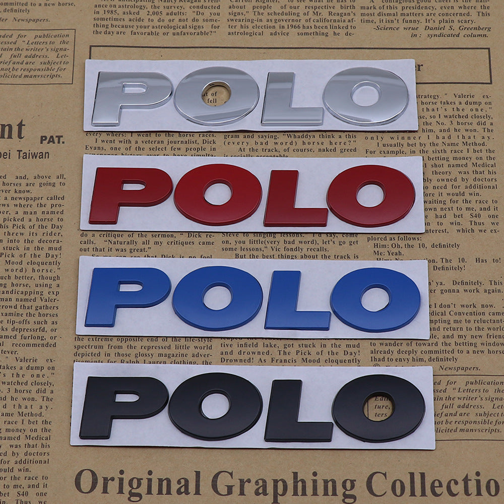 Polo - Emblem Sticker Badge, Funny Decals for Car, Truck, SUV, Motorcycle - TE034
