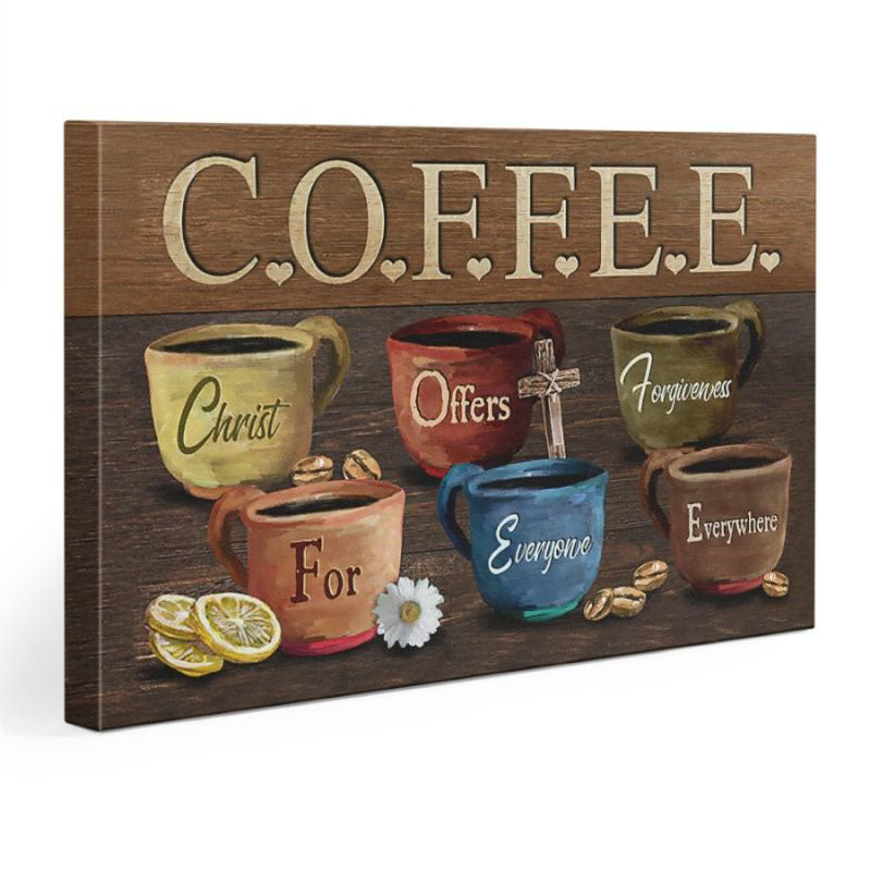 Coffee Cups - D370 - Gallery Wrapped Canvas Prints