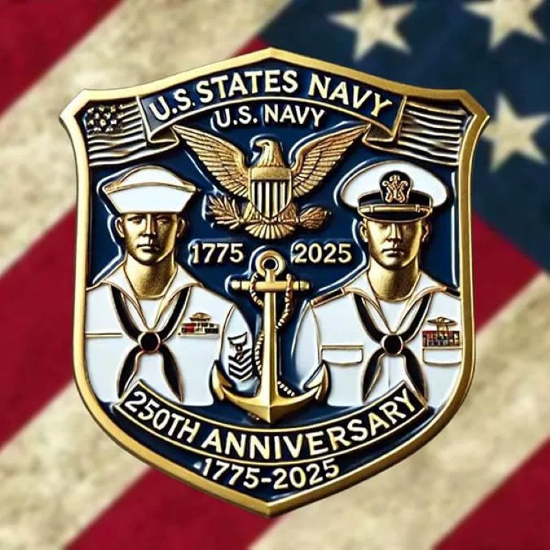 250th Anniversary U.S. NAVY Commemorative Pin