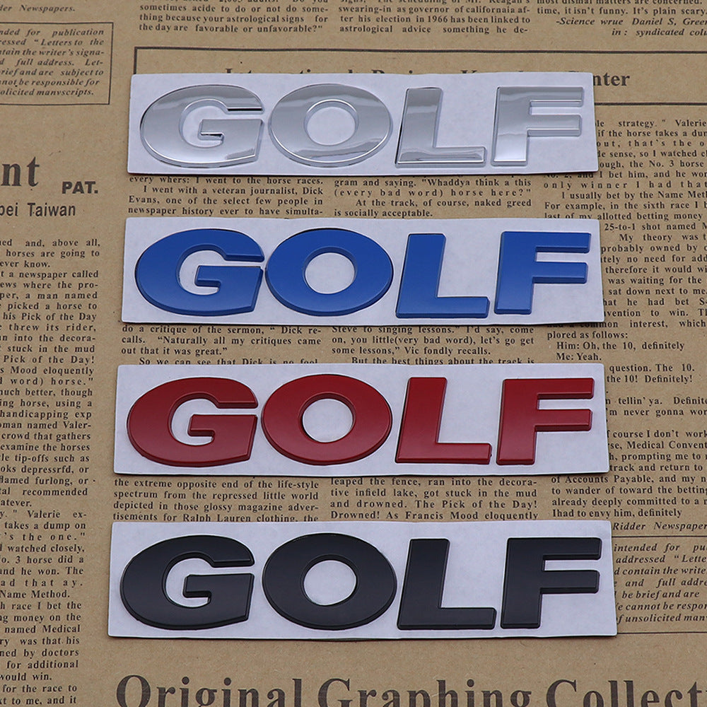 Golf - Emblem Sticker Badge, Funny Decals for Car, Truck, SUV, Motorcycle - TE033
