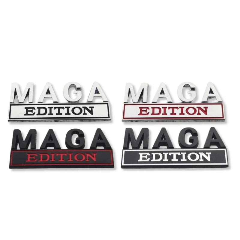 Maga Edition - Emblem Sticker Badge, Funny Decals for Car, Truck, SUV, Motorcycle - TE013