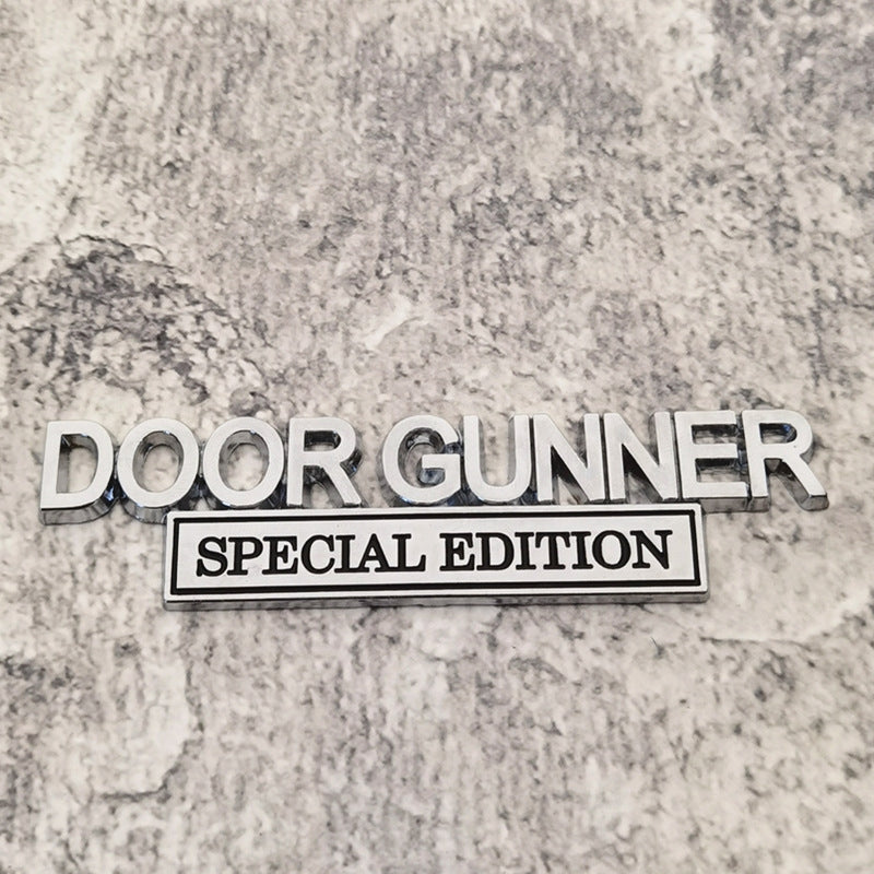 Door Gunner Special Edition - Emblem Sticker Badge, Funny Decals for Car, Truck, SUV, Motorcycle - TE024