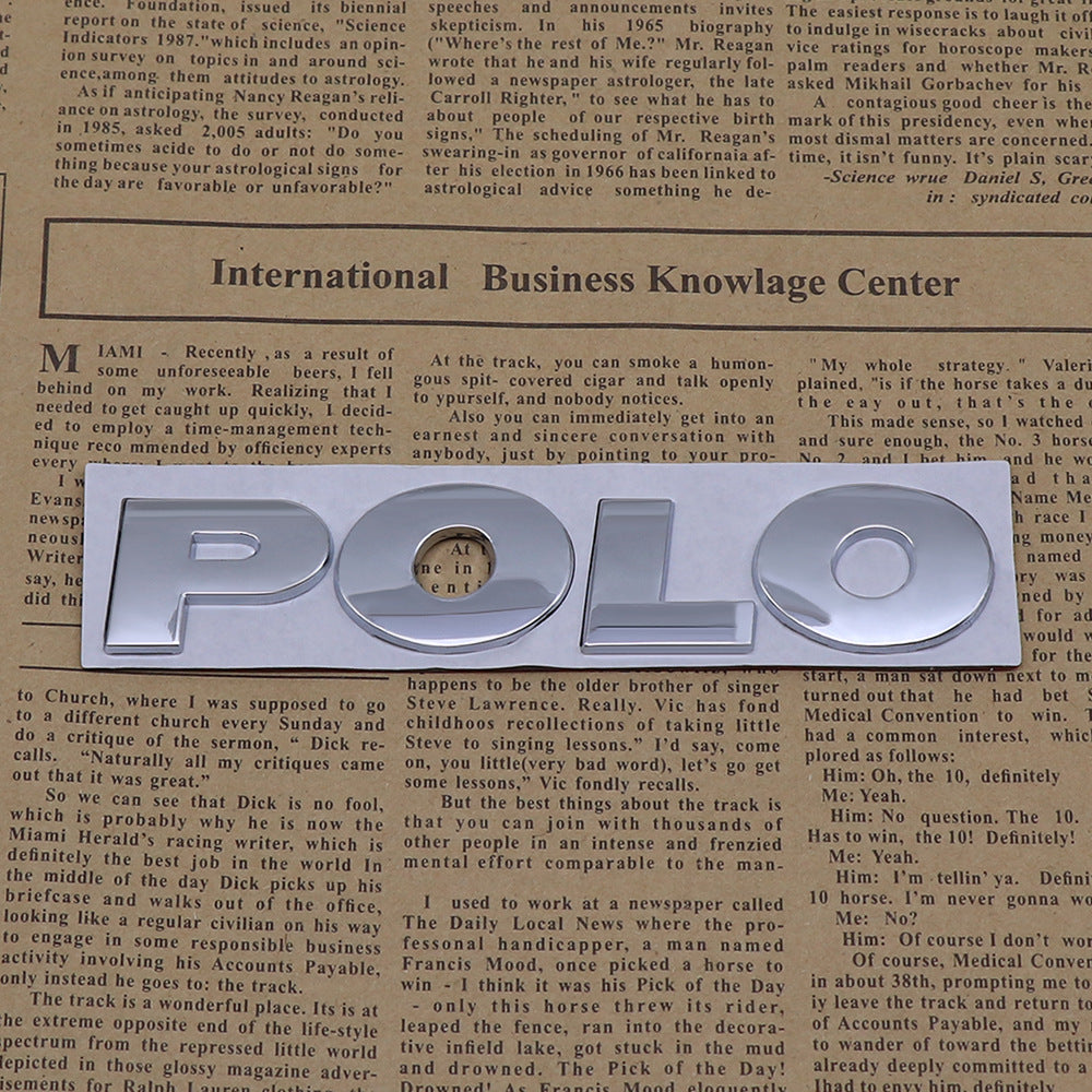 Polo - Emblem Sticker Badge, Funny Decals for Car, Truck, SUV, Motorcycle - TE034