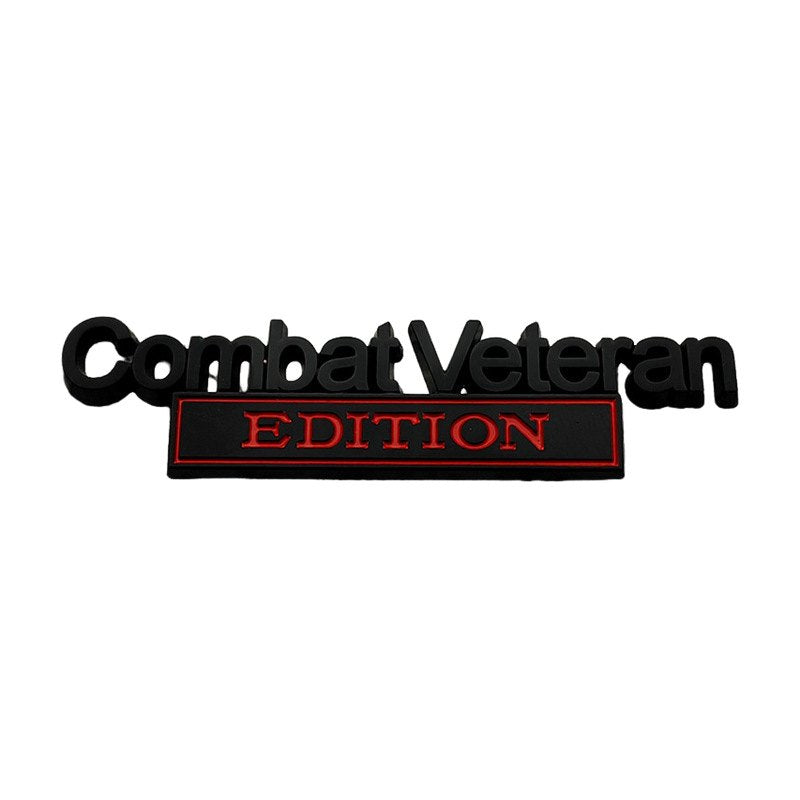 Combat Veteran - Emblem Sticker Badge, Funny Decals for Car, Truck, SUV, Motorcycle - TE007