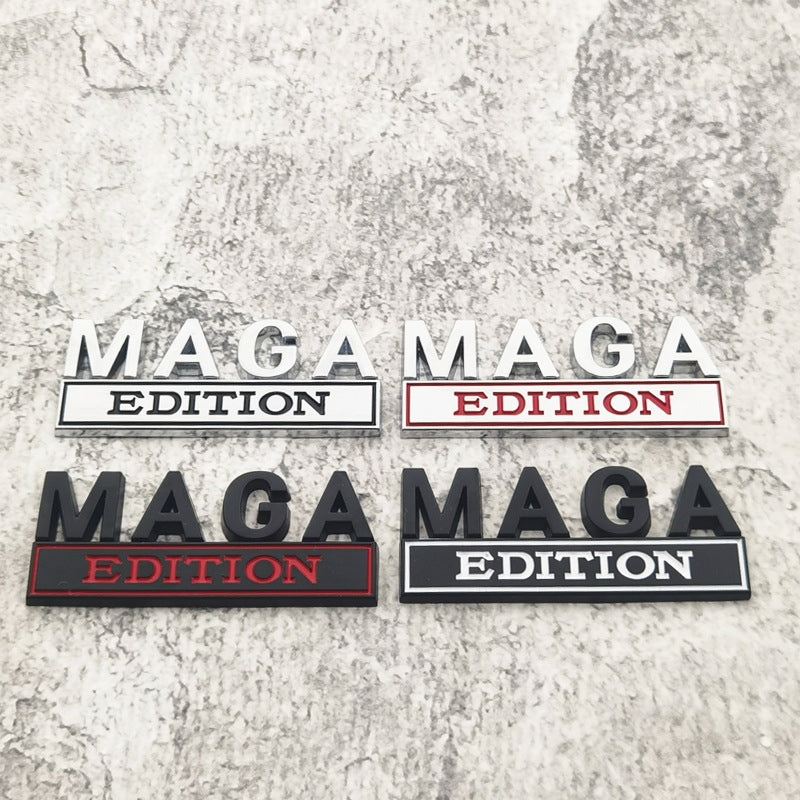 Maga Edition - Emblem Sticker Badge, Funny Decals for Car, Truck, SUV, Motorcycle - TE013