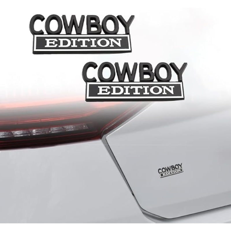 Cowboy Edition - Emblem Sticker Badge, Funny Decals for Car, Truck, SUV, Motorcycle - TE021