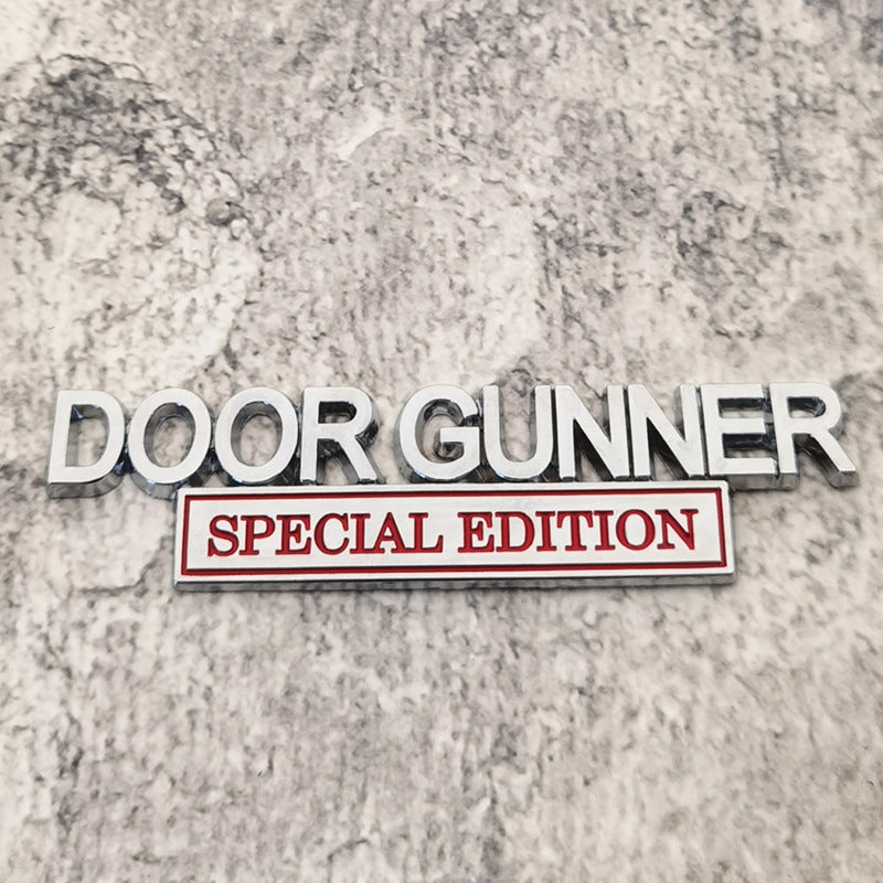 Door Gunner Special Edition - Emblem Sticker Badge, Funny Decals for Car, Truck, SUV, Motorcycle - TE024
