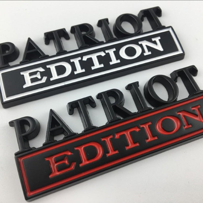 Patriot Edition - Emblem Sticker Badge, Funny Decals for Car, Truck, SUV, Motorcycle - TE038