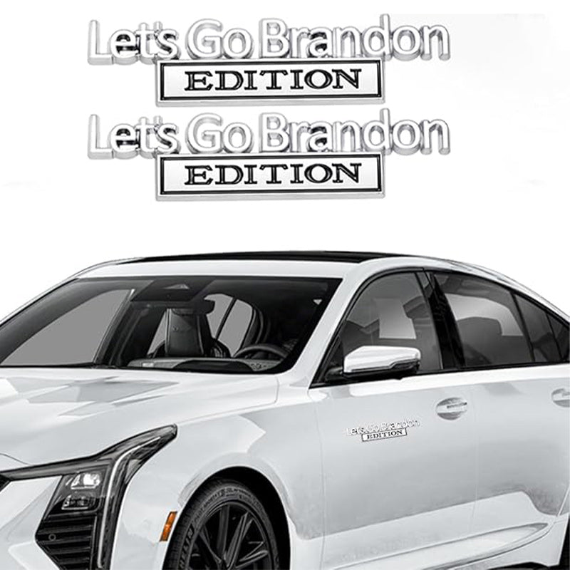 Lets Go Brandon Edition - Emblem Sticker Badge, Funny Decals for Car, Truck, SUV, Motorcycle - TE040