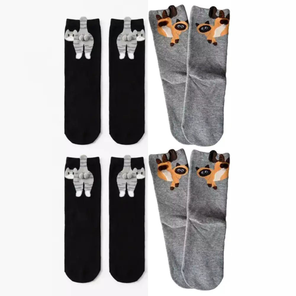 Cute Cat Socks with Balls
