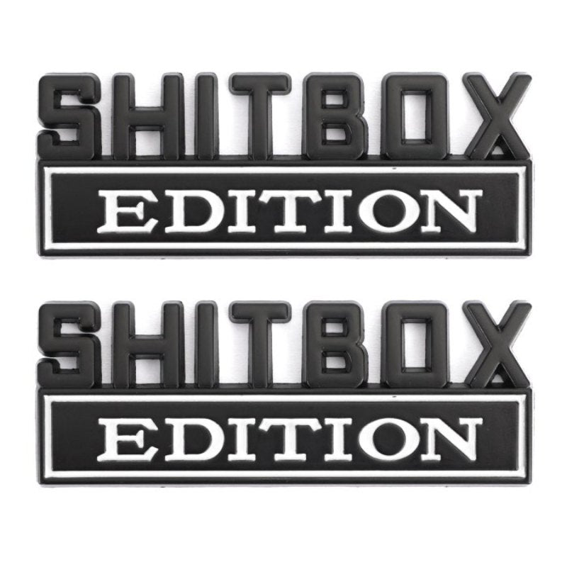 Shitbox Edition - Emblem Sticker Badge, Funny Decals for Car, Truck, SUV, Motorcycle - TE016