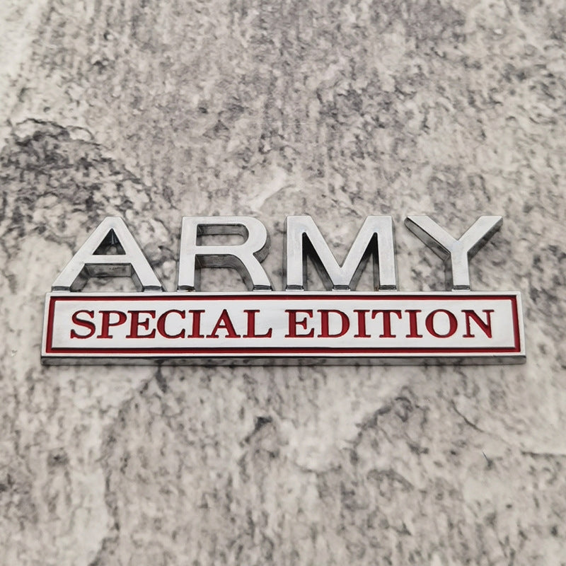 Army Special Edition - Emblem Sticker Badge, Funny Decals for Car, Truck, SUV, Motorcycle - TE019