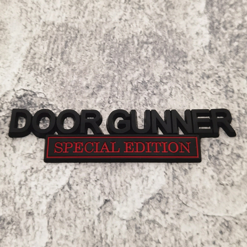Door Gunner Special Edition - Emblem Sticker Badge, Funny Decals for Car, Truck, SUV, Motorcycle - TE024