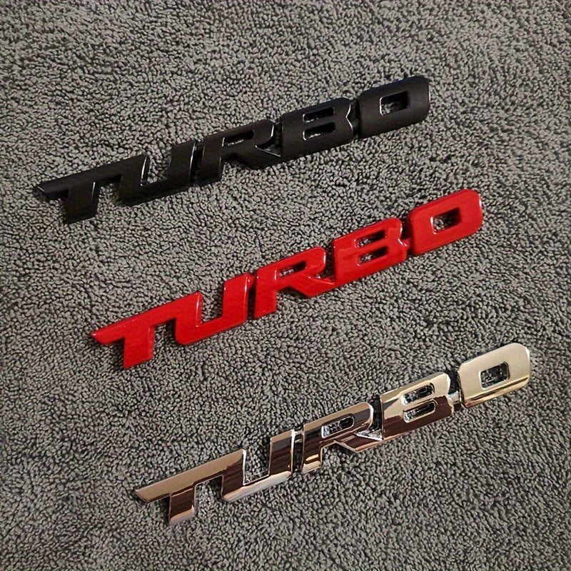 Turbo - Emblem Sticker Badge, Funny Decals for Car, Truck, SUV, Motorcycle - TE002