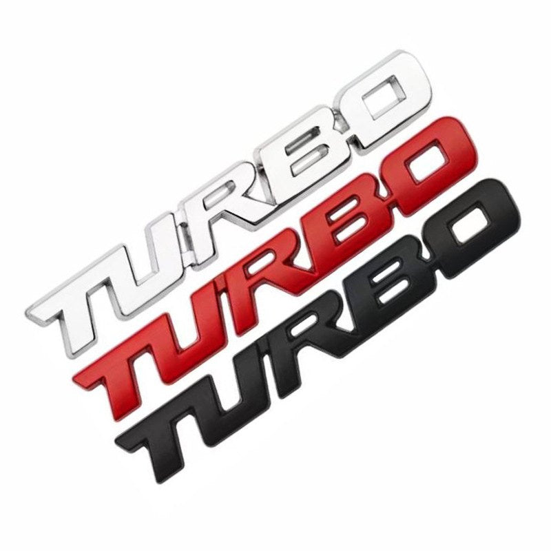 Turbo - Emblem Sticker Badge, Funny Decals for Car, Truck, SUV, Motorcycle - TE002