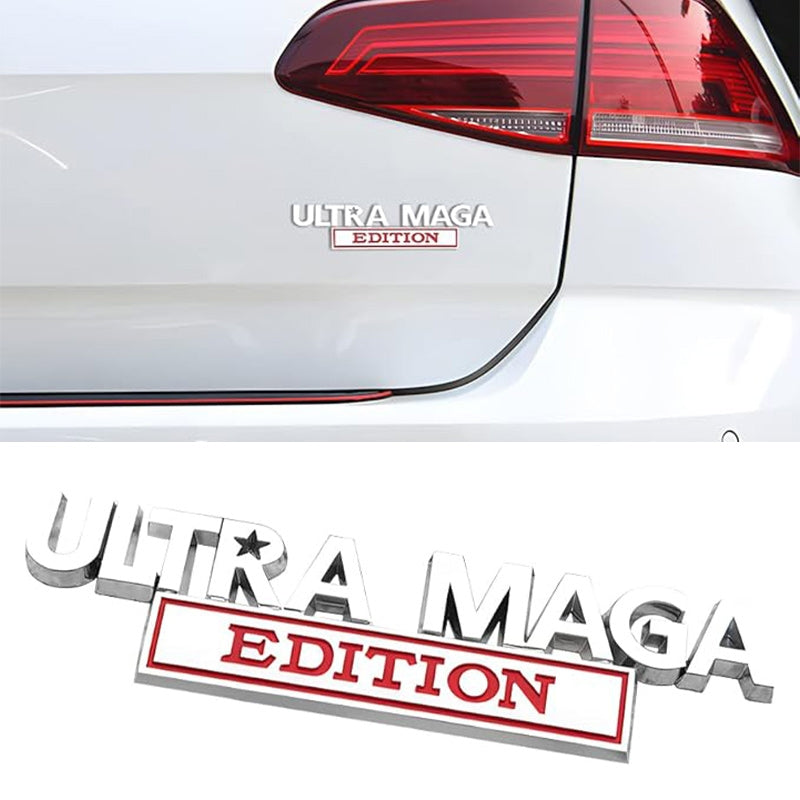 Ultra Maga Edition - Emblem Sticker Badge, Funny Decals for Car, Truck, SUV, Motorcycle - TE025