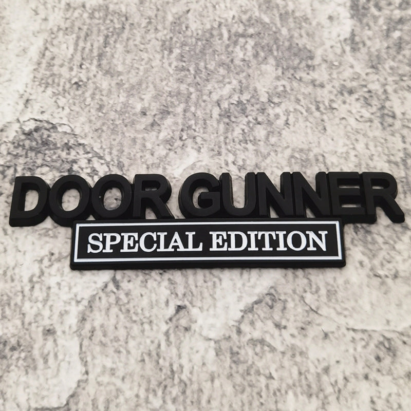 Door Gunner Special Edition - Emblem Sticker Badge, Funny Decals for Car, Truck, SUV, Motorcycle - TE024