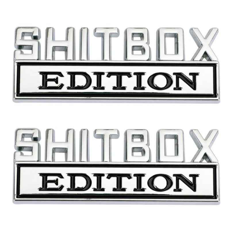 Shitbox Edition - Emblem Sticker Badge, Funny Decals for Car, Truck, SUV, Motorcycle - TE016